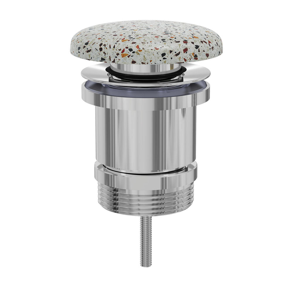 Fienza Universal Pop-Up / Pull-Out Basin Waste Terrazzo Concrete WAS72TZ - The Blue Space
