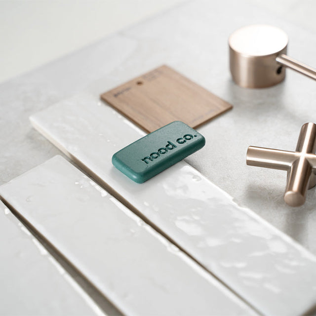 Full White Blaire Brick Tile Textured Gloss 45 x 230 x 8mm Porcelain | The Blue Space