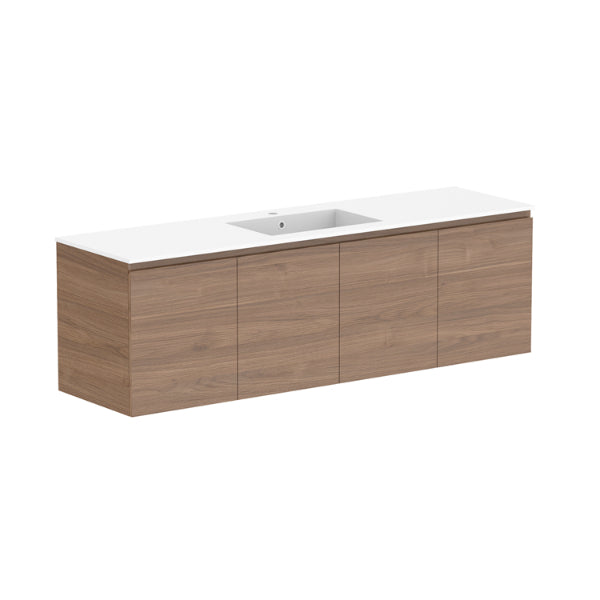 ADP Glacier Lite All Door Twin Vanity with Cast Marble Top