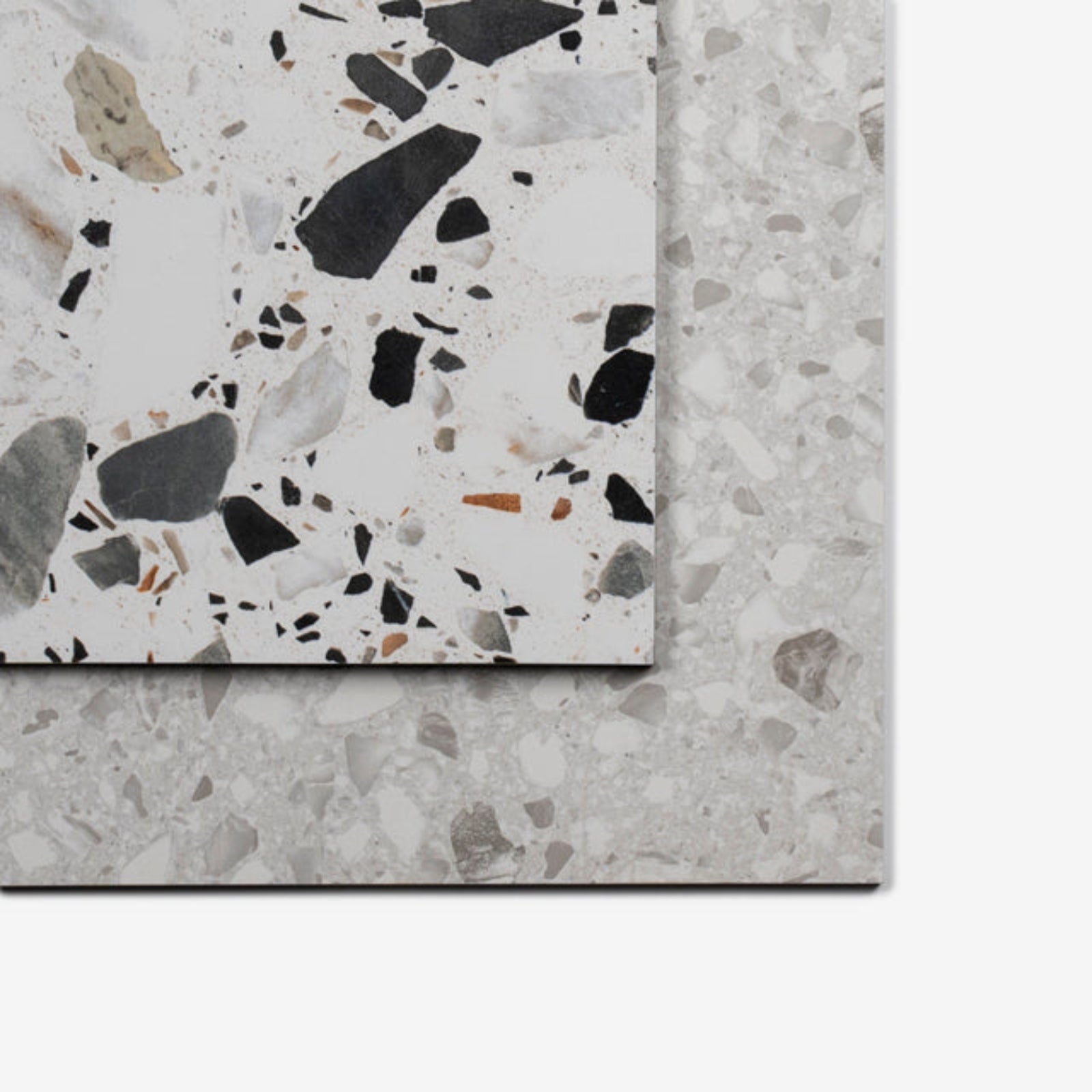 Variations Grey Clio Terrazzo Tile Tech Grip 300 x 600mm Porcelain - The Blue Space