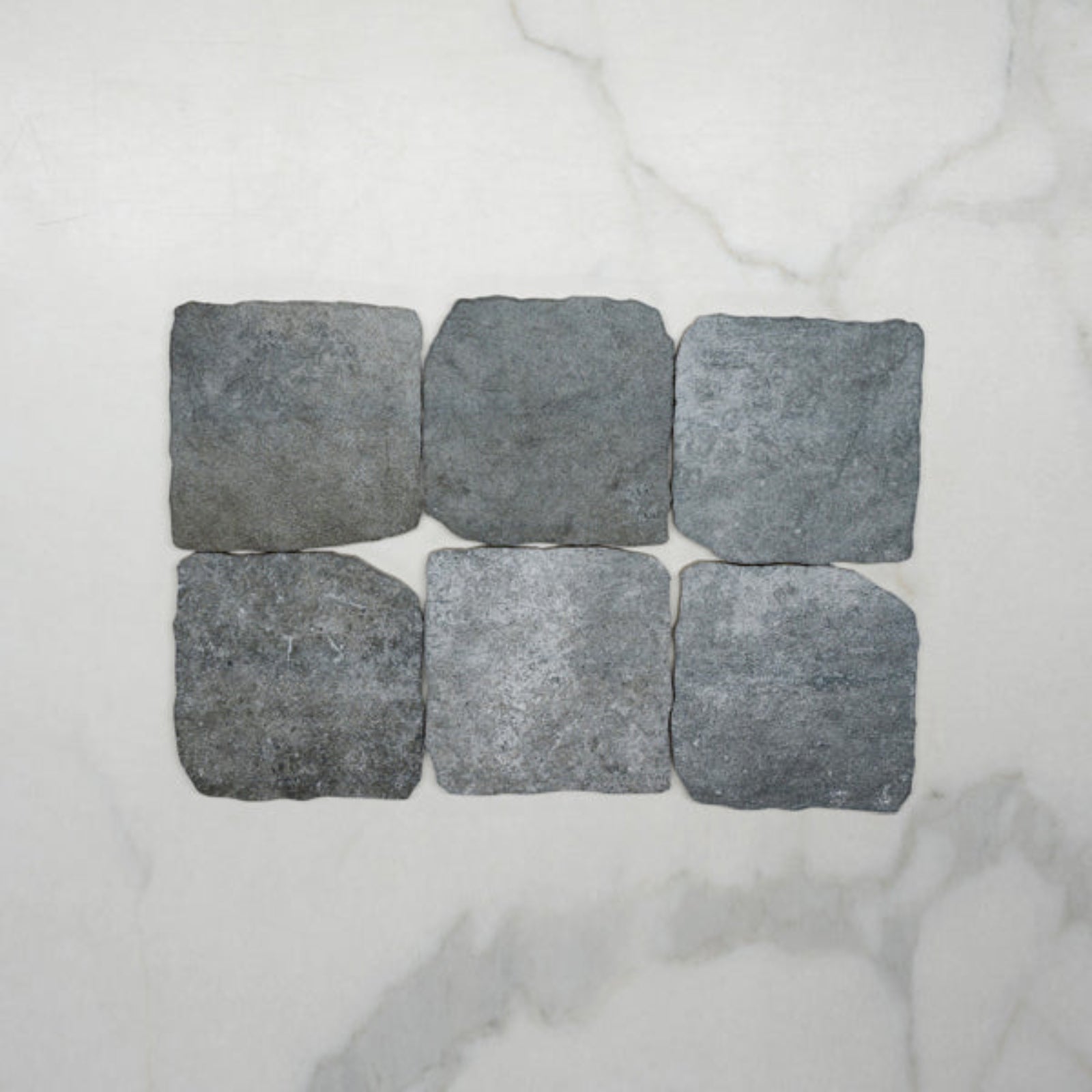 No Hand Grey Settlers Cobble Stone 150 x 150mm Porcelain 15COUDGM - The Blue Space