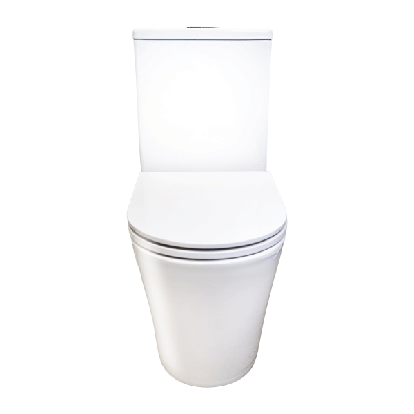 Indigo Cali II Raised Height Universal Rimless Toilet Suite
