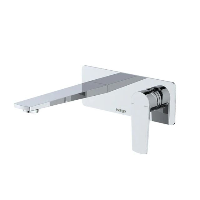 Indigo Savina Wall Basin Mixer 180mm Chrome US5608CH | The Blue Space