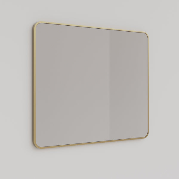 INGRM60-BG | Ingrain Rectangle Brushed Gold Framed Mirror 750mm by 900mm