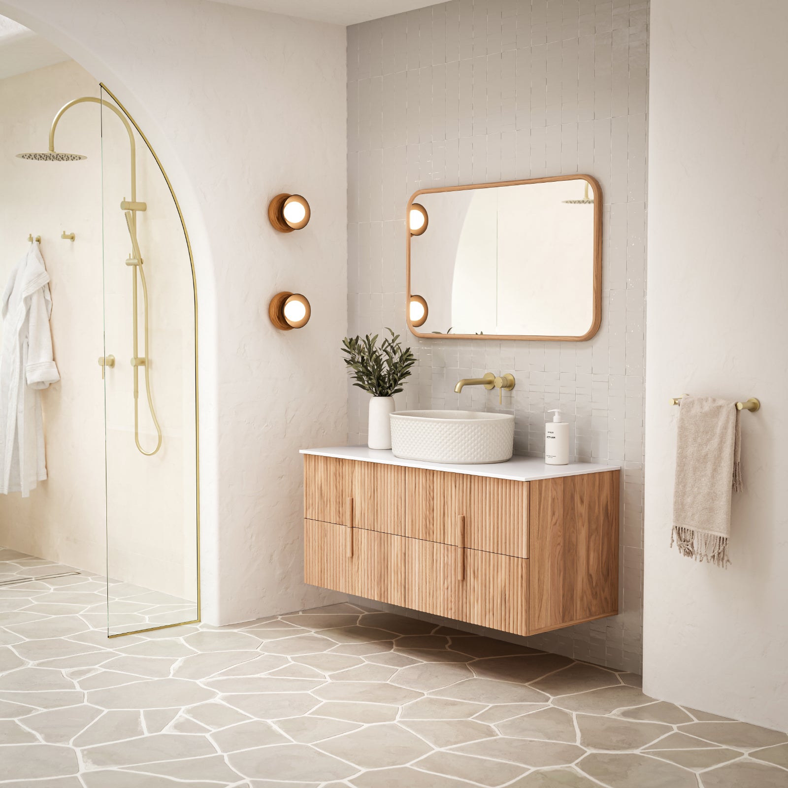 Ingrain Timber Framed Rectangular Mirror 600mm x 1000mm INGTREM60100 | The Blue Space