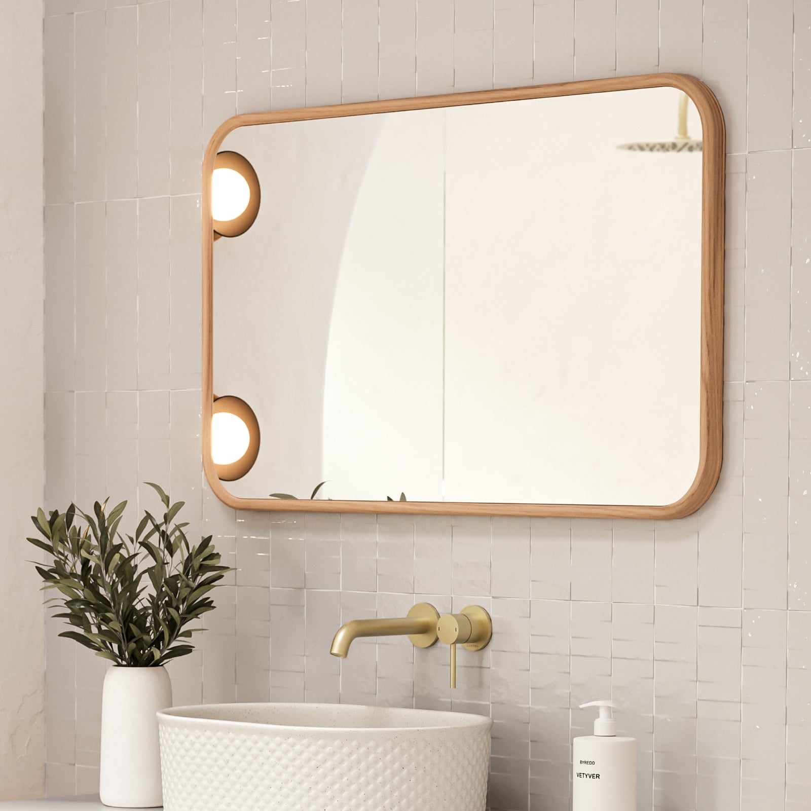 Ingrain Timber Framed Rectangular Mirror 600mm x 1000mm INGTREM60100 | The Blue Space
