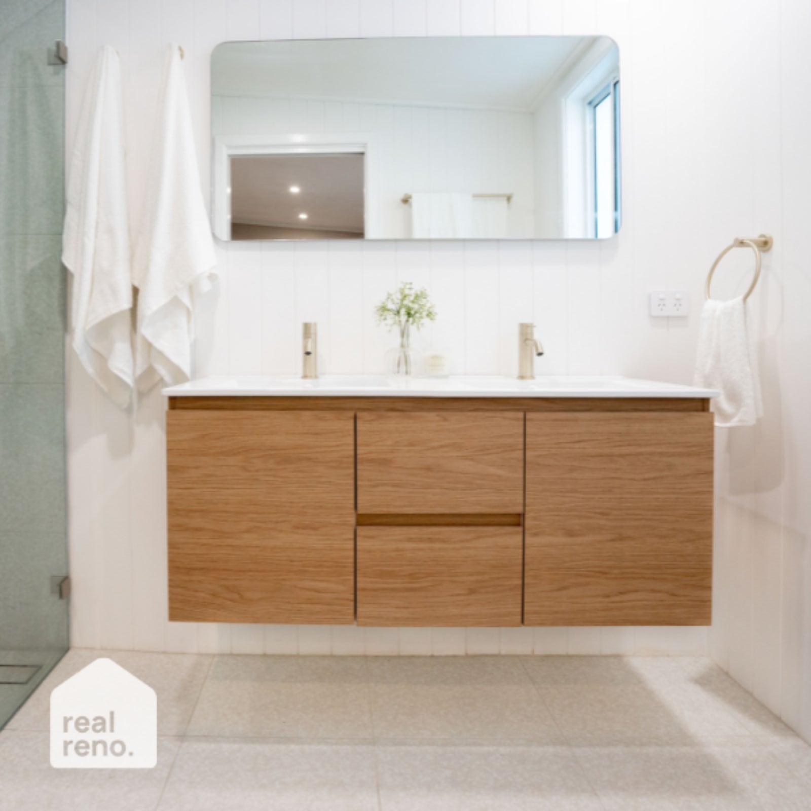 Vanities Island Terrazzo White Matt P4 Porcelain Tile 600x600mm 6NBLWHM - The Blue Space