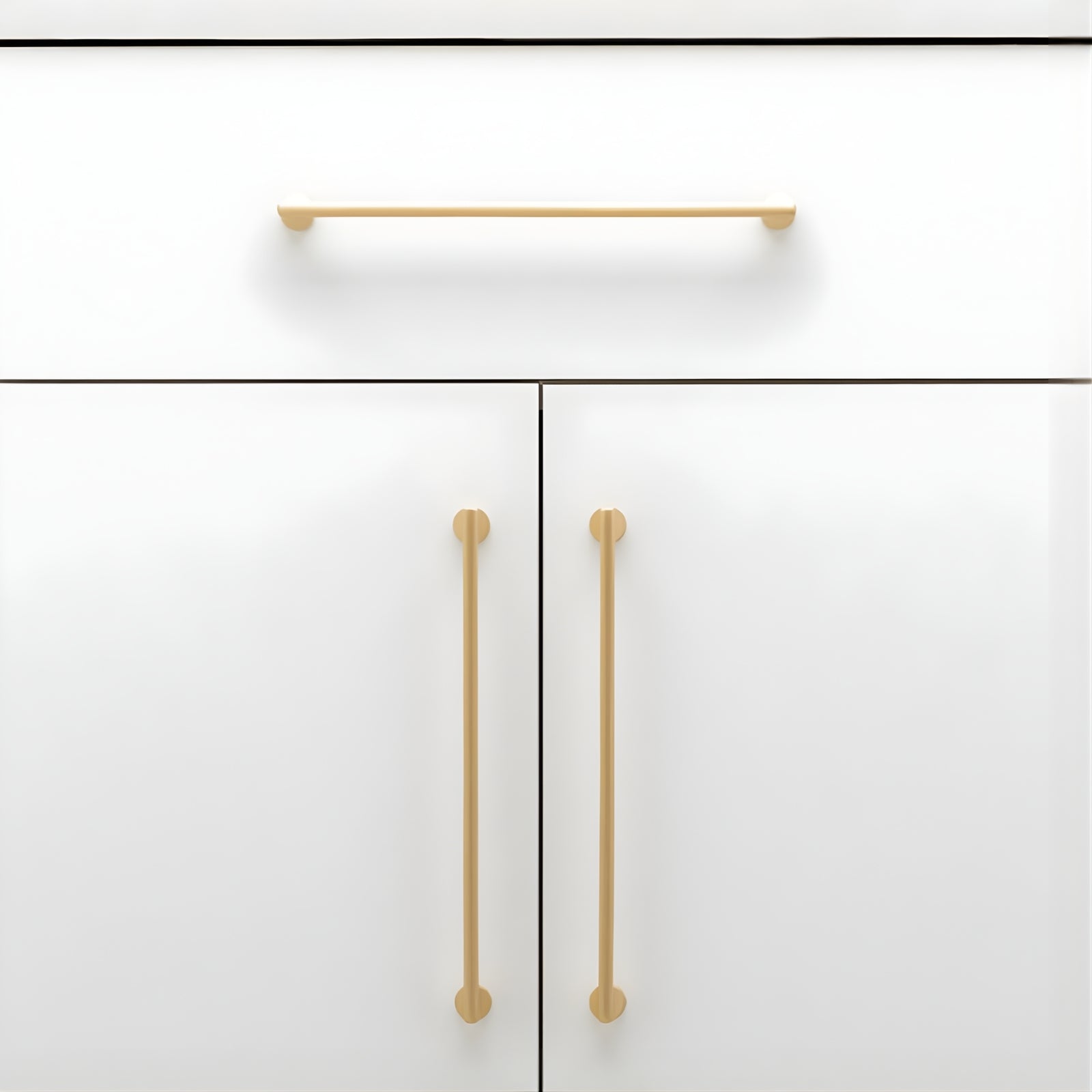 Lifestyle Zoom Iver Baltimore 256mm Cabinet Pull Handle Brushed Brass SDG-20906 - The Blue Space