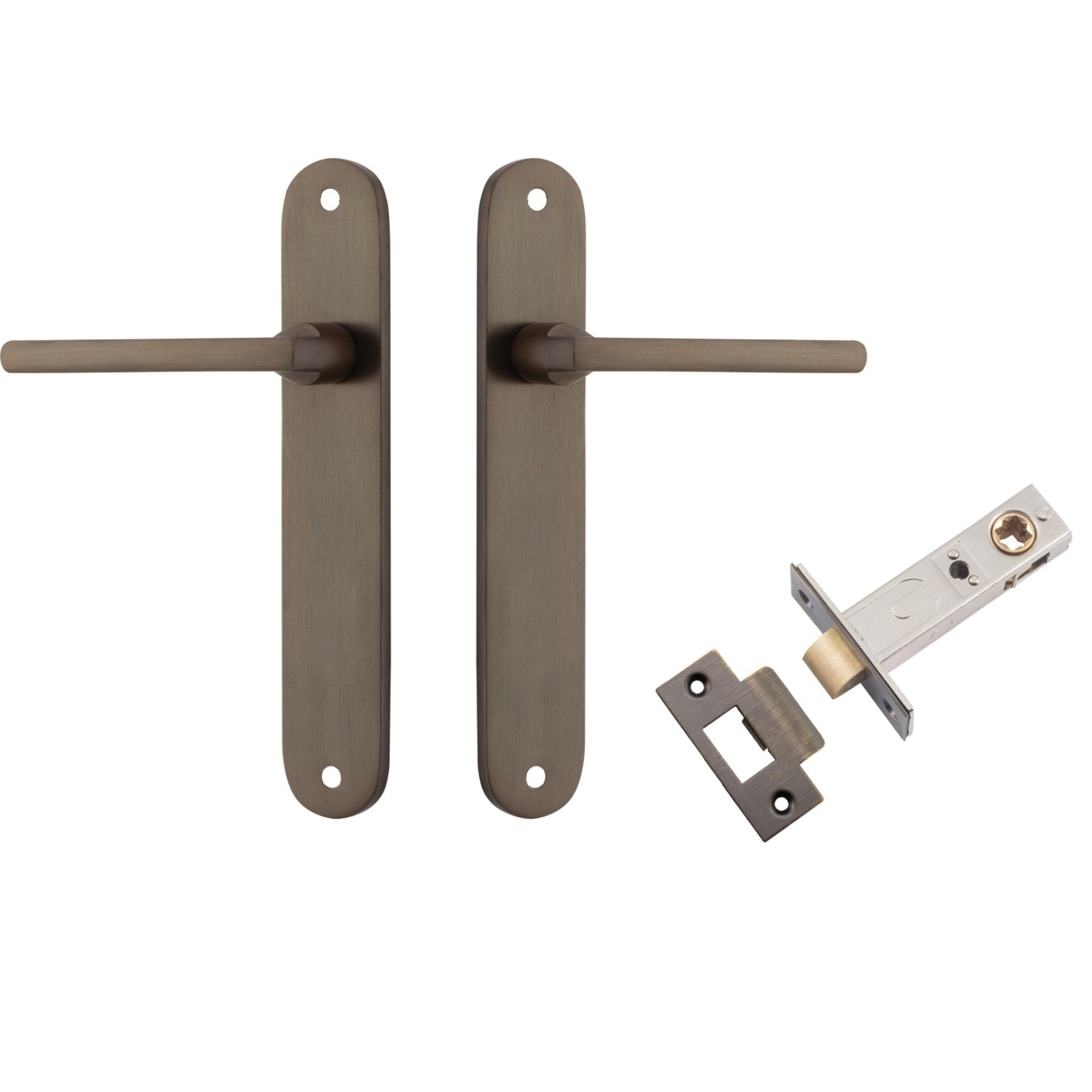 Iver Baltimore Lever Oval Backplate Passage Kit Signature Brass 10726KPASS60 - The Blue Space