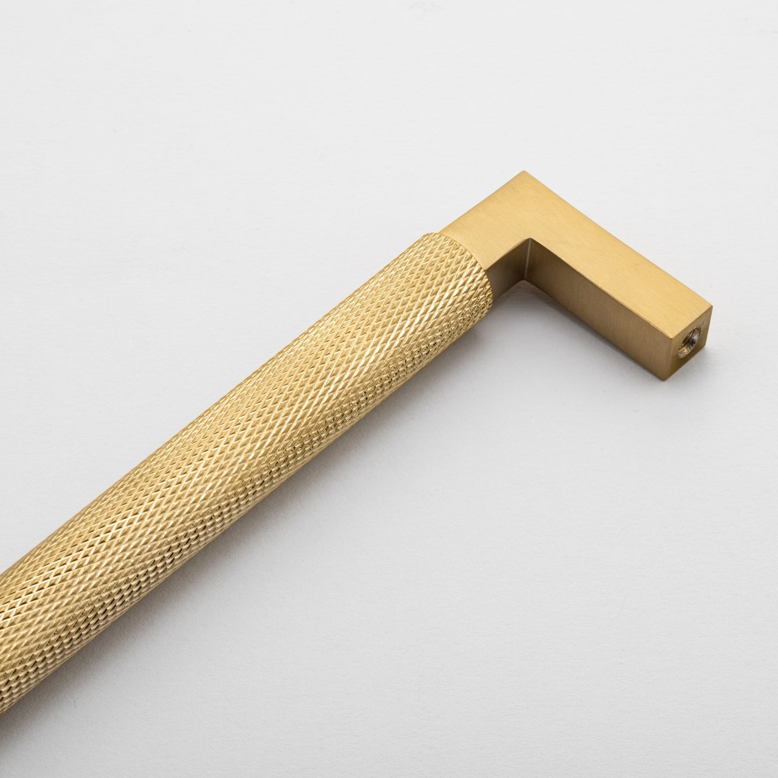 Detail 3 Iver Brunswick 256mm Cabinet Pull Handle Brushed Gold PVD 22120 - The Blue Space