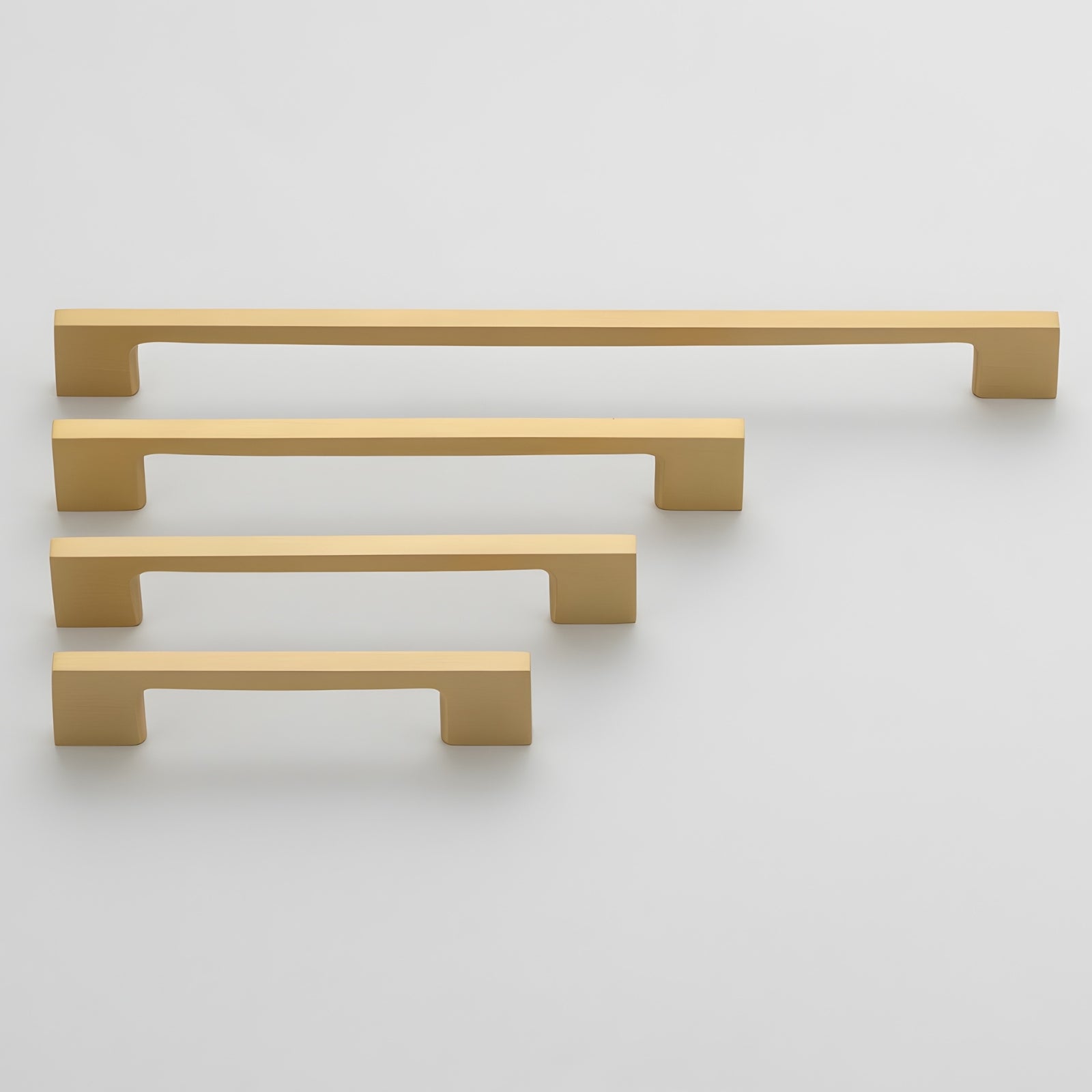 New All Size Iver Cali 256mm Cabinet Pull Handle Brushed Brass SDG-0557 - The Blue Space