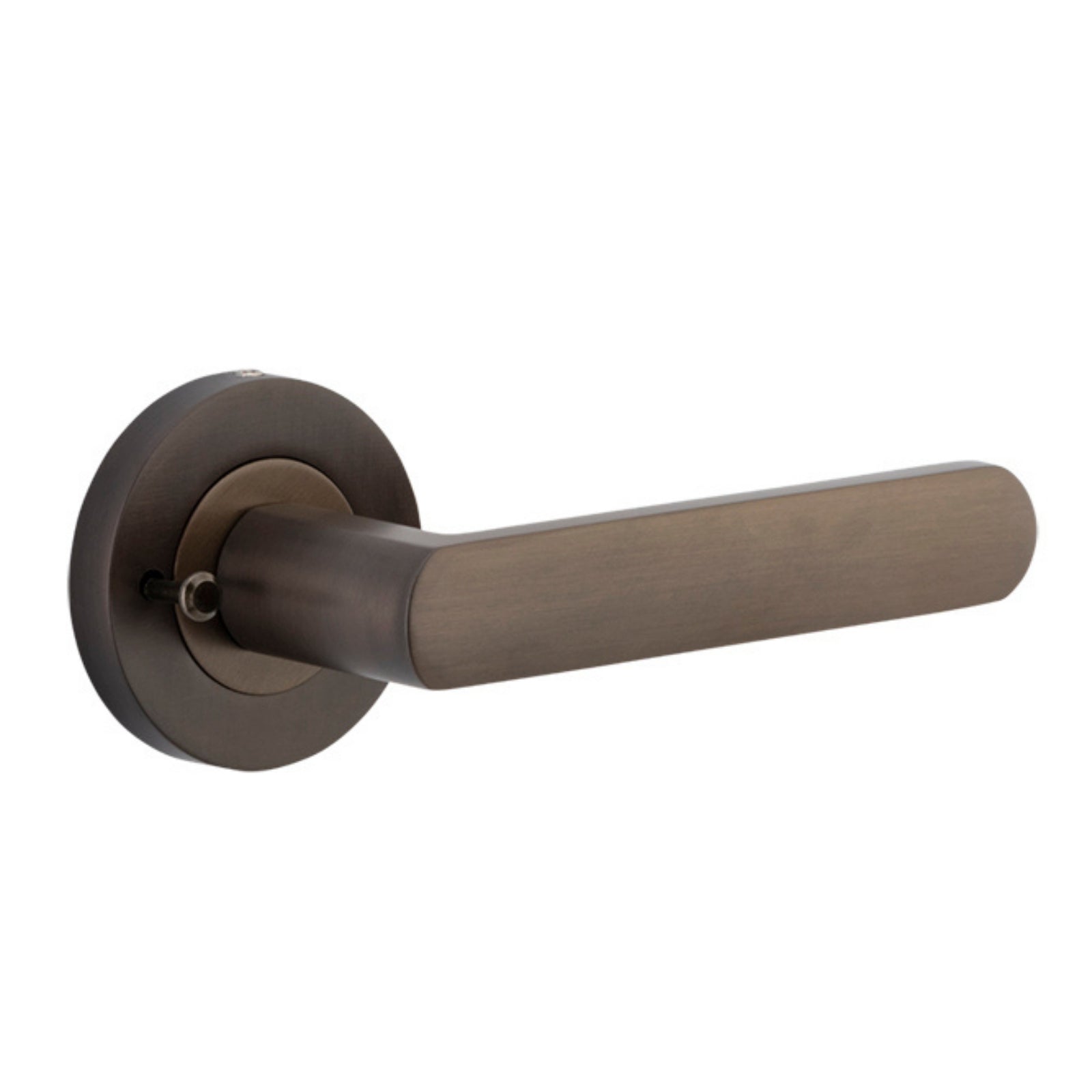 Single Iver Osaka Lever Round Rose (Inbuilt Privacy) Signature Brass 20771KIBPRIV60 - The Blue Space