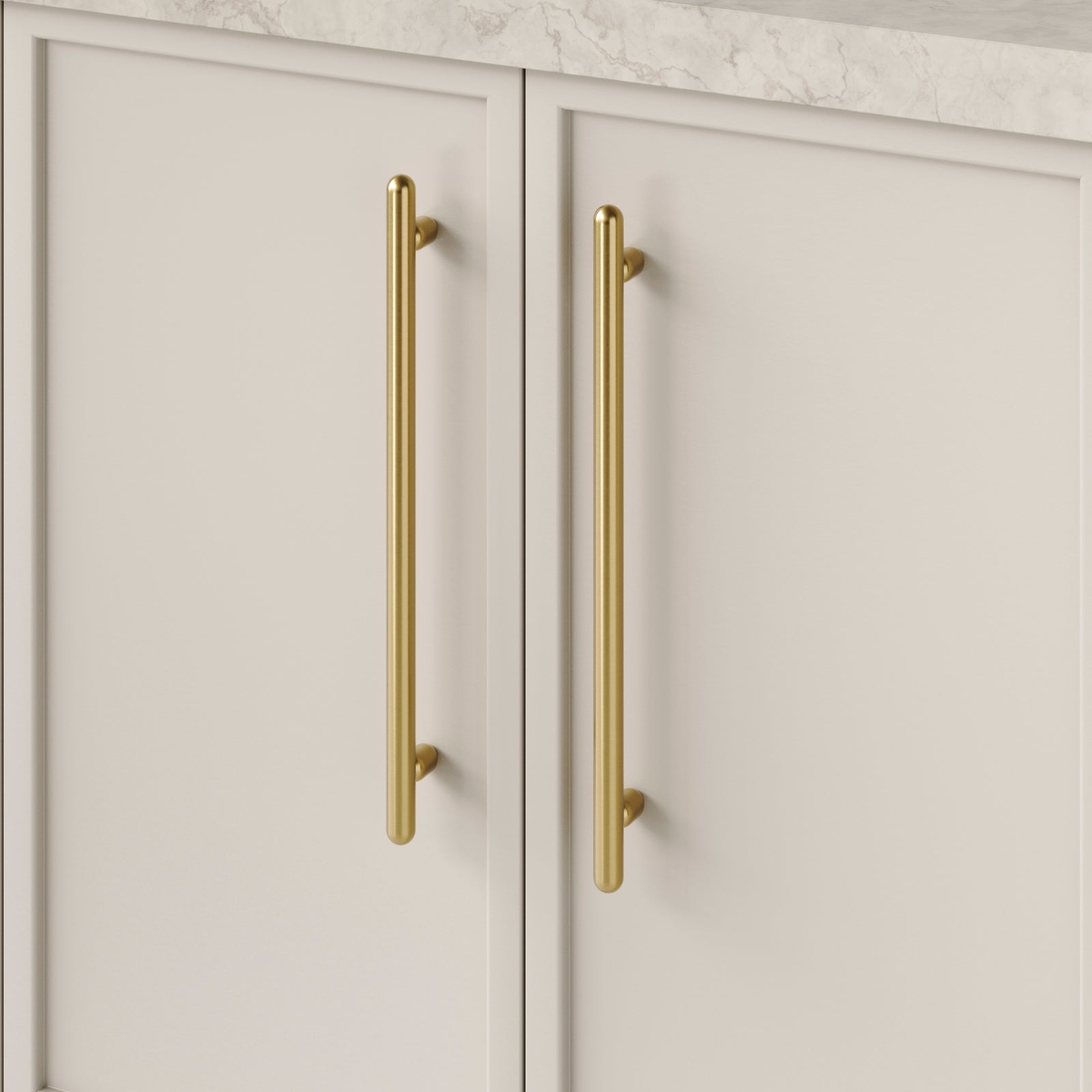 Detail1 Iver Puerto 320mm Cabinet Pull Handle Brushed Gold PVD 24060 - The Blue Space