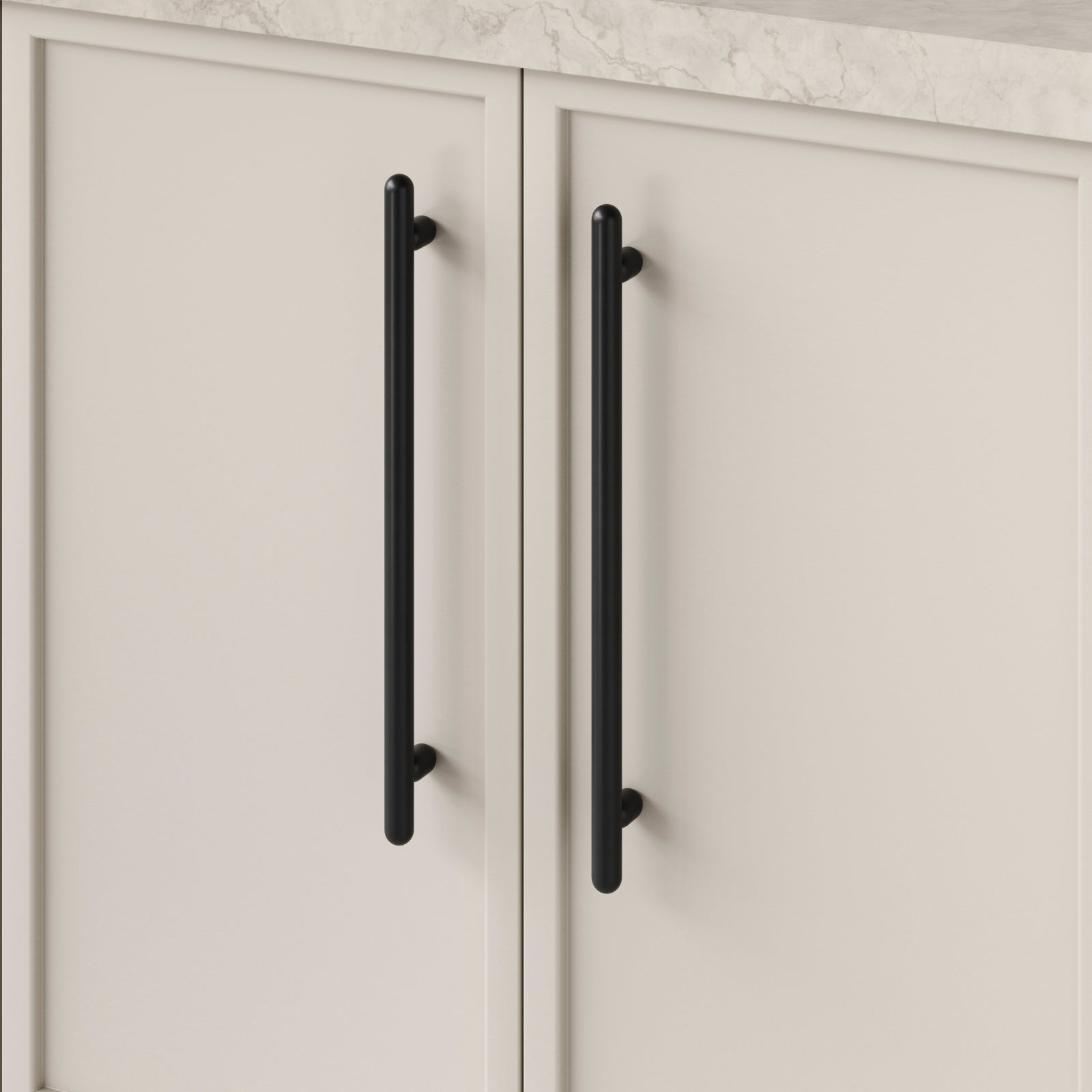 Detail1 Iver Puerto 320mm Cabinet Pull Handle Matte Black 24063 - The Blue Space