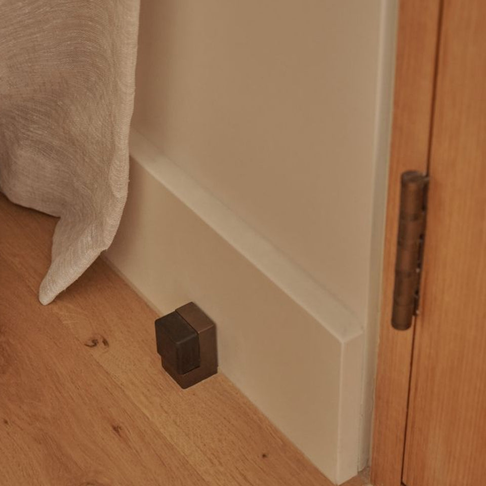 Iver Square Door Stop Signature Brass