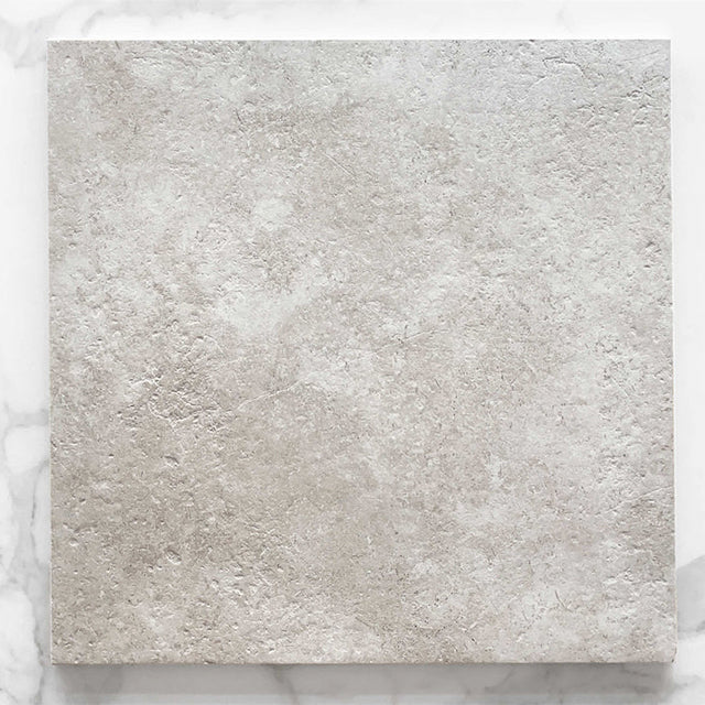 Ivory Luna Limestone Tile Honed P2 600 x 600 x 10mm Porcelain | The Blue Space
