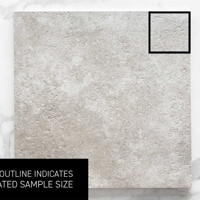 Ivory Luna Limestone Tile Honed P2 600 x 600 x 10mm Porcelain | The Blue Space