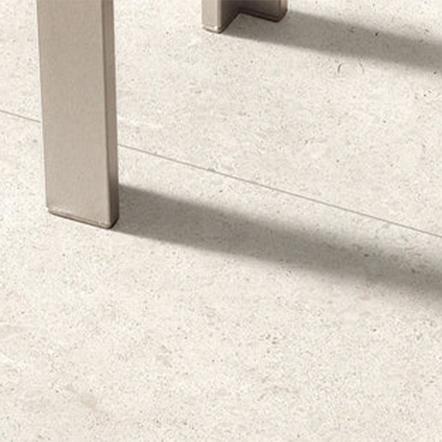Ivory Myra Limestone Tile Matt 600 x 600 x 10mm Porcelain | The Blue Space