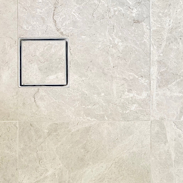 Ivory Tilly Tundra Stone Tile Matte Tech Grip 300 x 300 x 10mm Porcelain | The Blue Space