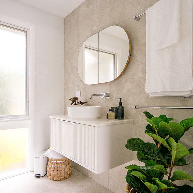 Ivory Tilly Tundra Stone Tile Matte Tech Grip 600 x 600 x 10mm Porcelain | The Blue Space