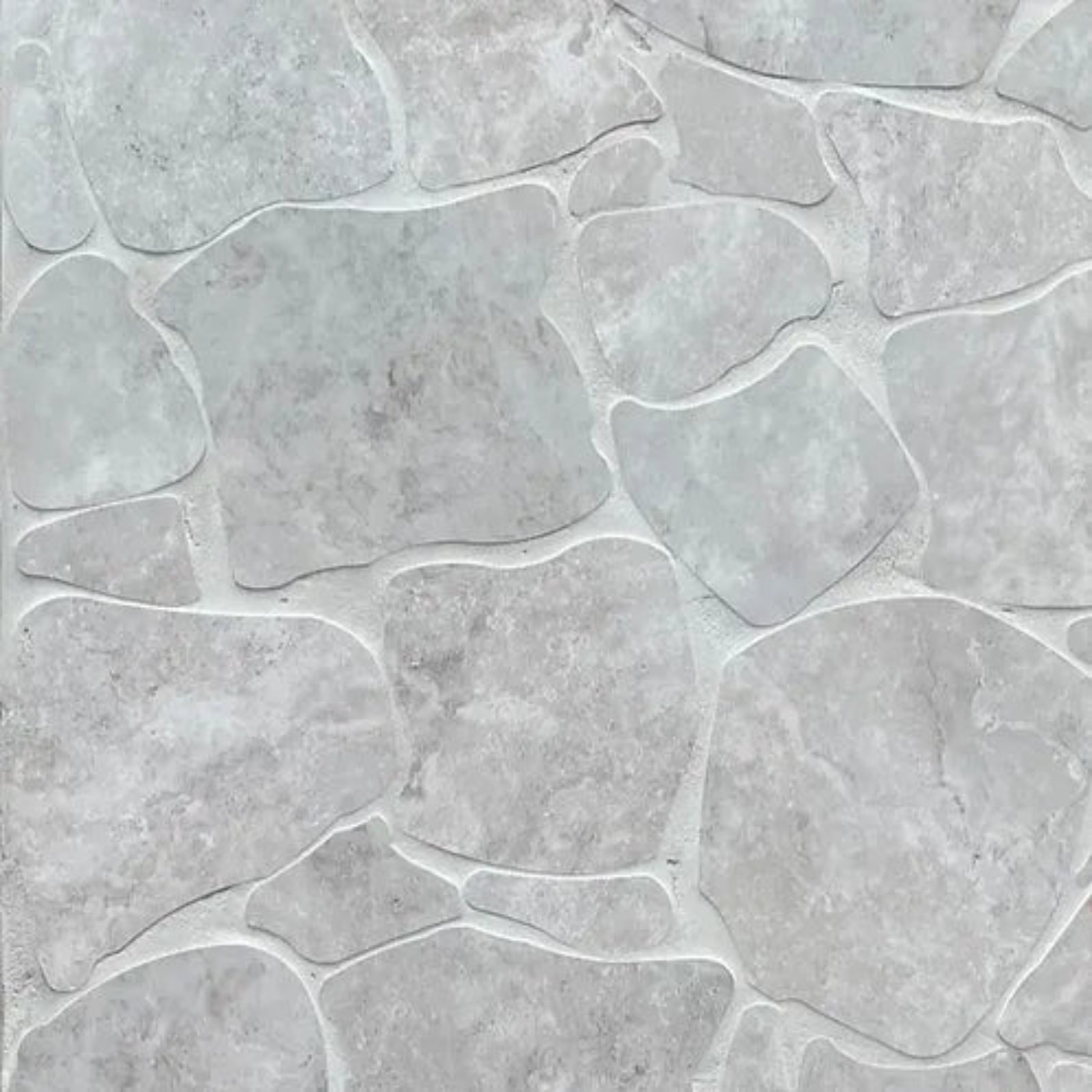 Pattern Ivory Valerie Travertine Tile P4 Tech Grip Porcelain Crazy Pave - The Blue Space