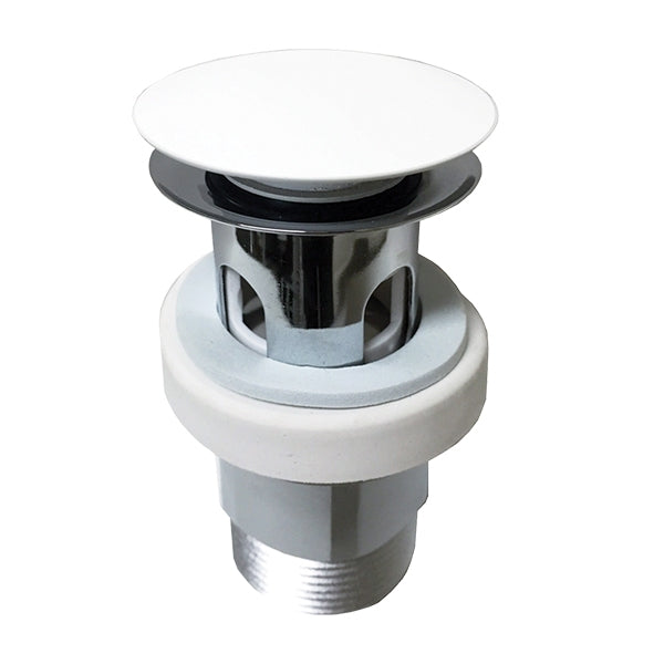 ADP Universal Ultra Mushroom Waste-Matte White and Chrome by ADP - The Blue Space