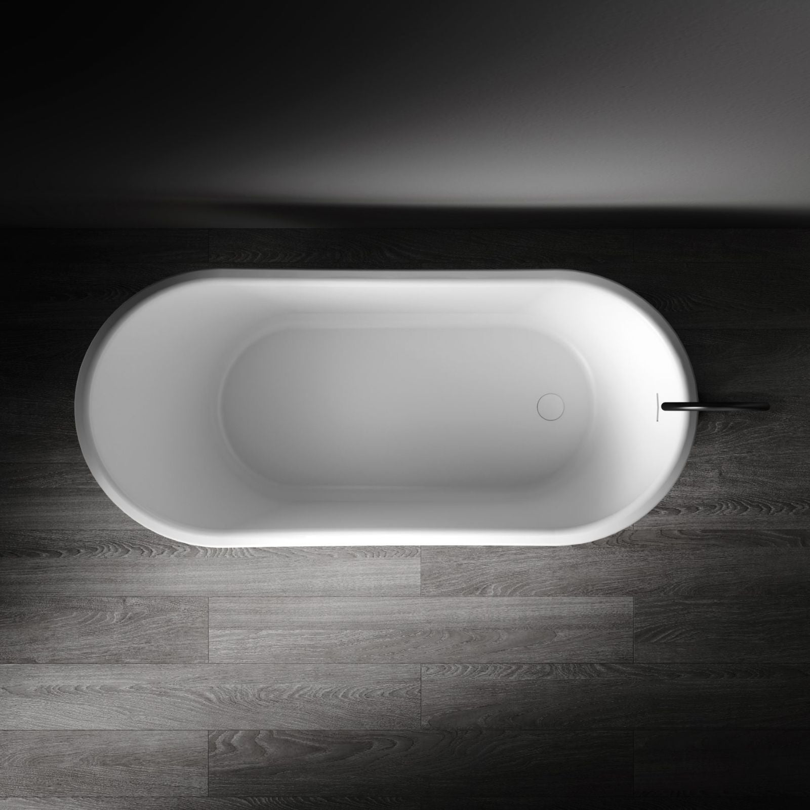 Lifestyle 5 Kaskade Naomi Freestanding Slipper Stone Bath Matte White 1700mm VX110-1700 - The Blue Space