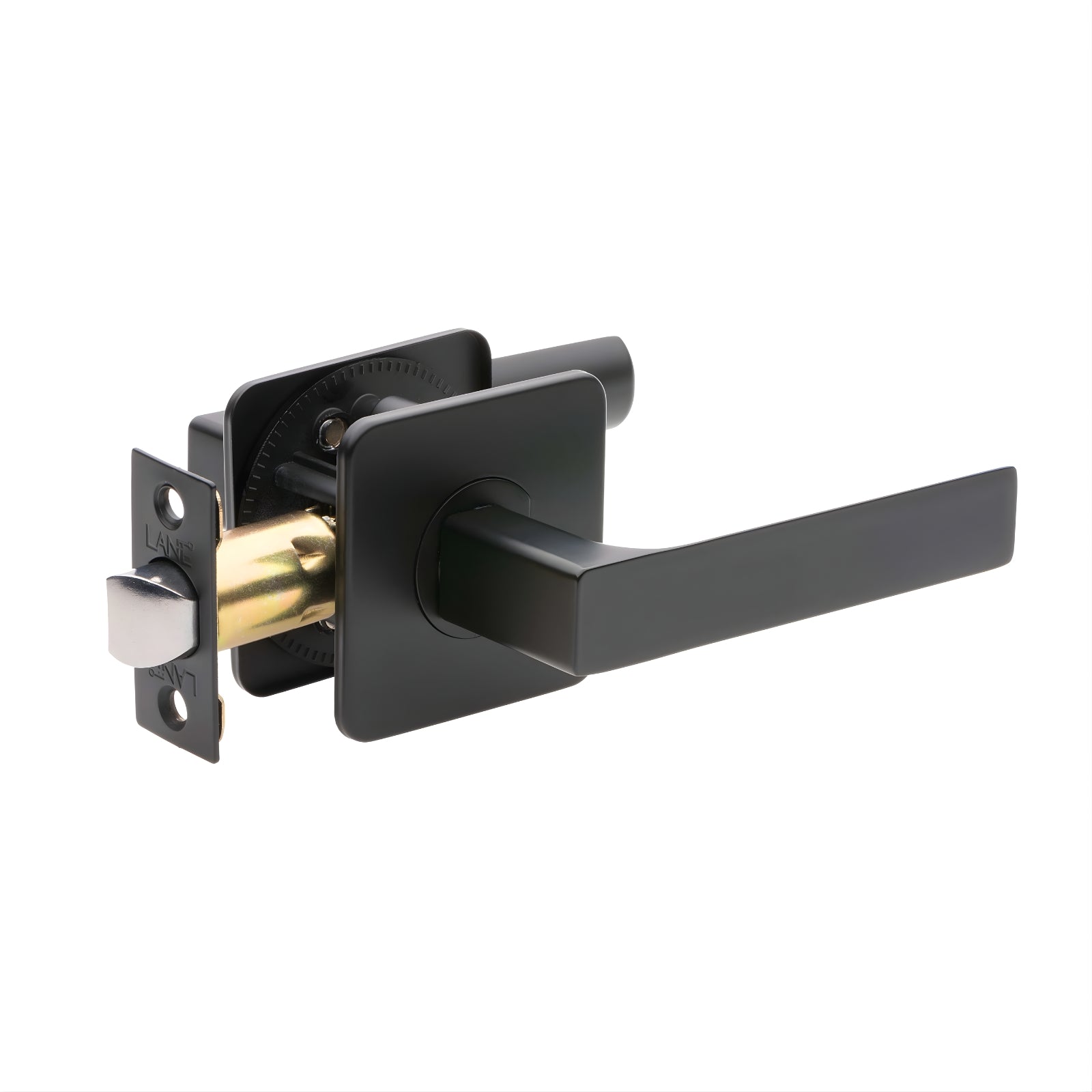 Set Lane Evie Passage Lever Set Matte Black L521698 - The Blue Space