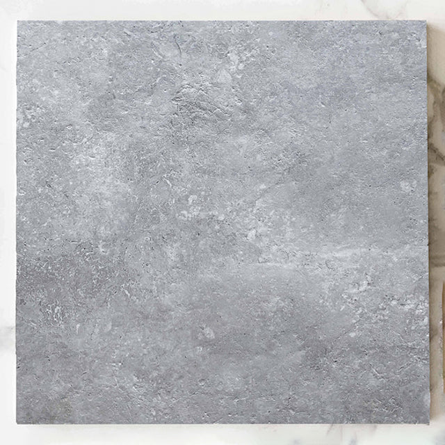 Light Grey Luna Limestone Tile External P5 600 x 600 x 10mm Porcelain | The Blue Space