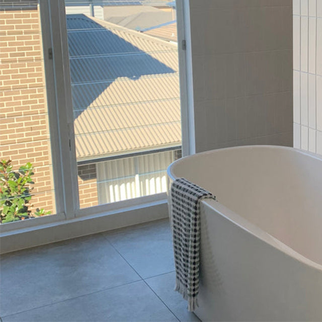 Light Grey Luna Limestone Tile Honed P2 600 x 1200 x 10mm Porcelain | The Blue Space