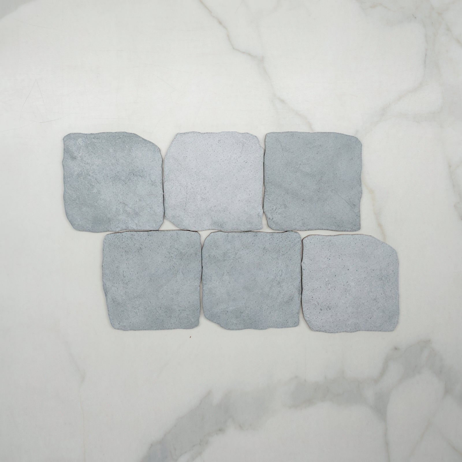 Pattern Light Grey Settlers Cobble Stone 150 x 150mm Porcelain - The Blue Space