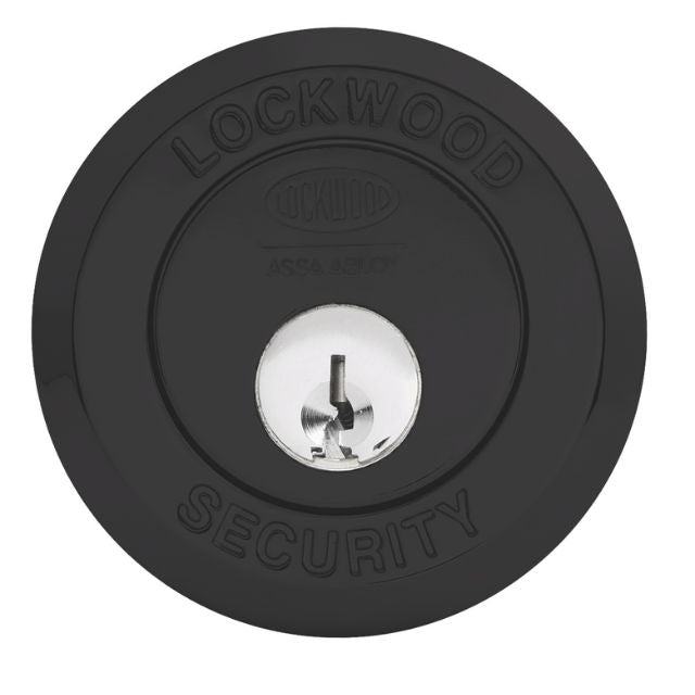 Key House Lockwood 001 Double Cylinder Deadlatch Knob with Open In Strike Matte Black 001-1K1MBKDP - The Blue Space