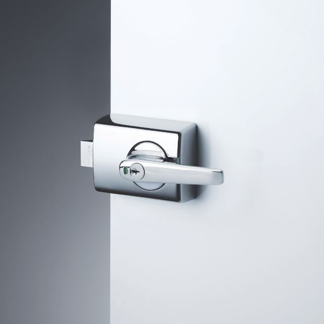 3D Lockwood 001 Double Cylinder Deadlatch Lever with Open In Strike Chrome Plate 001-1L1CPDP - The Blue Space