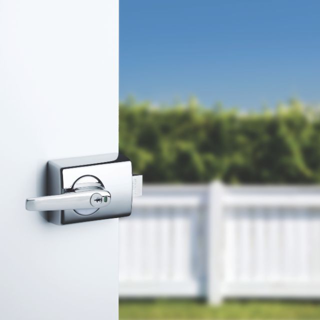Lifestyle Lockwood 001 Double Cylinder Deadlatch Lever with Open In Strike Chrome Plate 001-1L1CPDP - The Blue Space