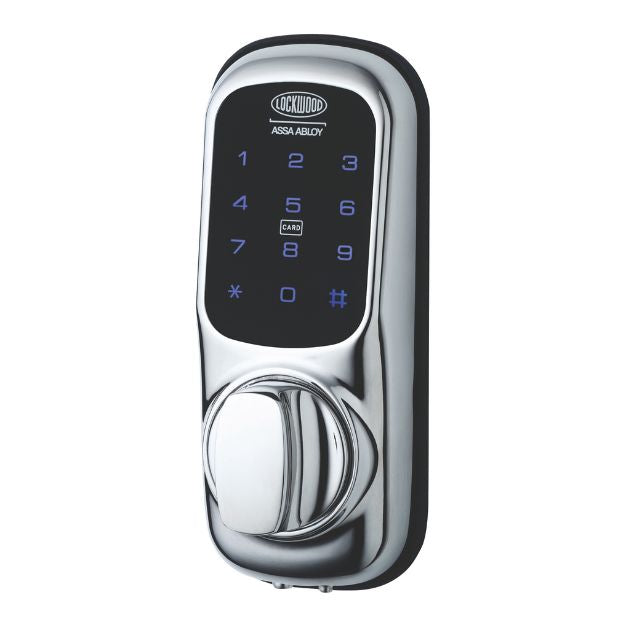 Side View Lockwood 001 Touch Plus Smart Deadlatch Chrome Plate LWL-001TDDL-CPDP - The Blue Space