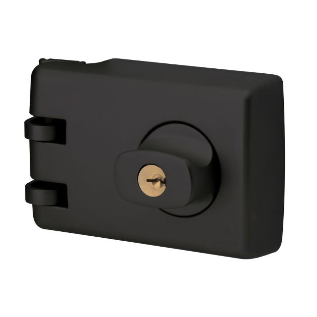 Exterior Lockwood 355 Double Cylinder Deadlock Matte Black 355-NMBKDP - The Blue Space