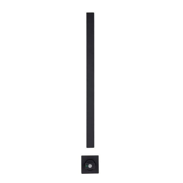 Interior Side Lockwood Paradigm Pull Handle Lockset - Double Cylinder Deadbolt Matte Black 005/DPHBMBK - The Blue Space