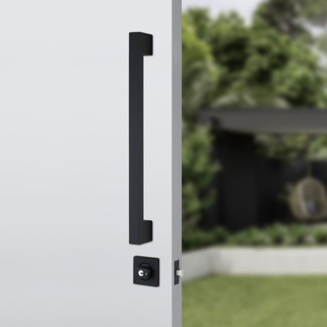 Lifestyle Lockwood Paradigm Pull Handle Lockset - Double Cylinder Deadbolt Matte Black 005/DPHBMBK - The Blue Space