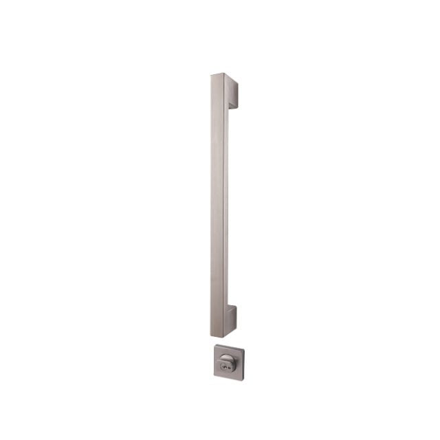 Interior Lockwood Paradigm Pull Handle Lockset - Double Cylinder Deadbolt Stainless Steel 005/DPHBSSS- The Blue Space