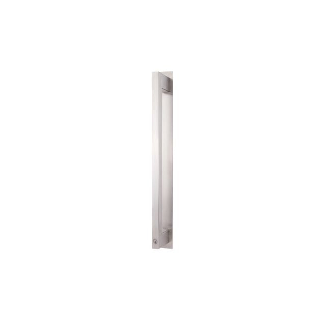 Interior Angle Lockwood Paradigm Pull Handle Lockset - Double Cylinder Deadbolt Stainless Steel 005/DPHBSSS- The Blue Space