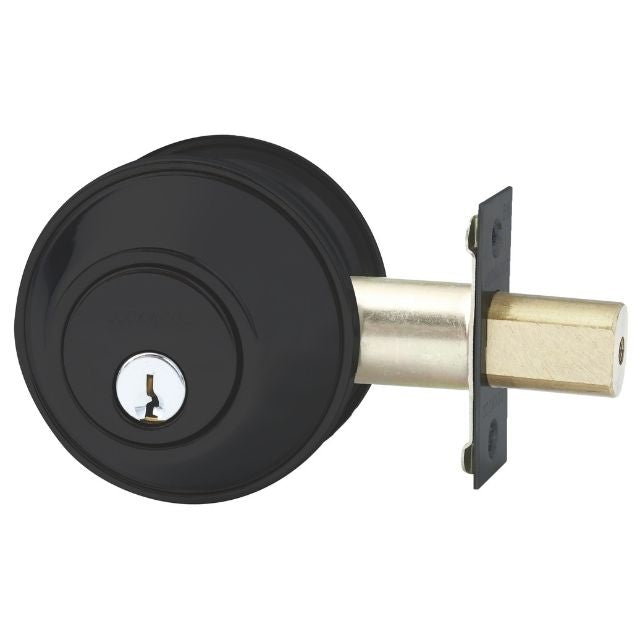 Lockwood Symmetry 7107 Double Cylinder Deadbolt Matte Black 7107MBKDP - The Blue Space