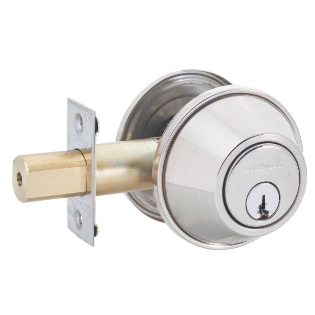 Lockwood Symmetry 7107 Double Cylinder Deadbolt Polished Stainless Steel 7107PSSDP - The Blue Space