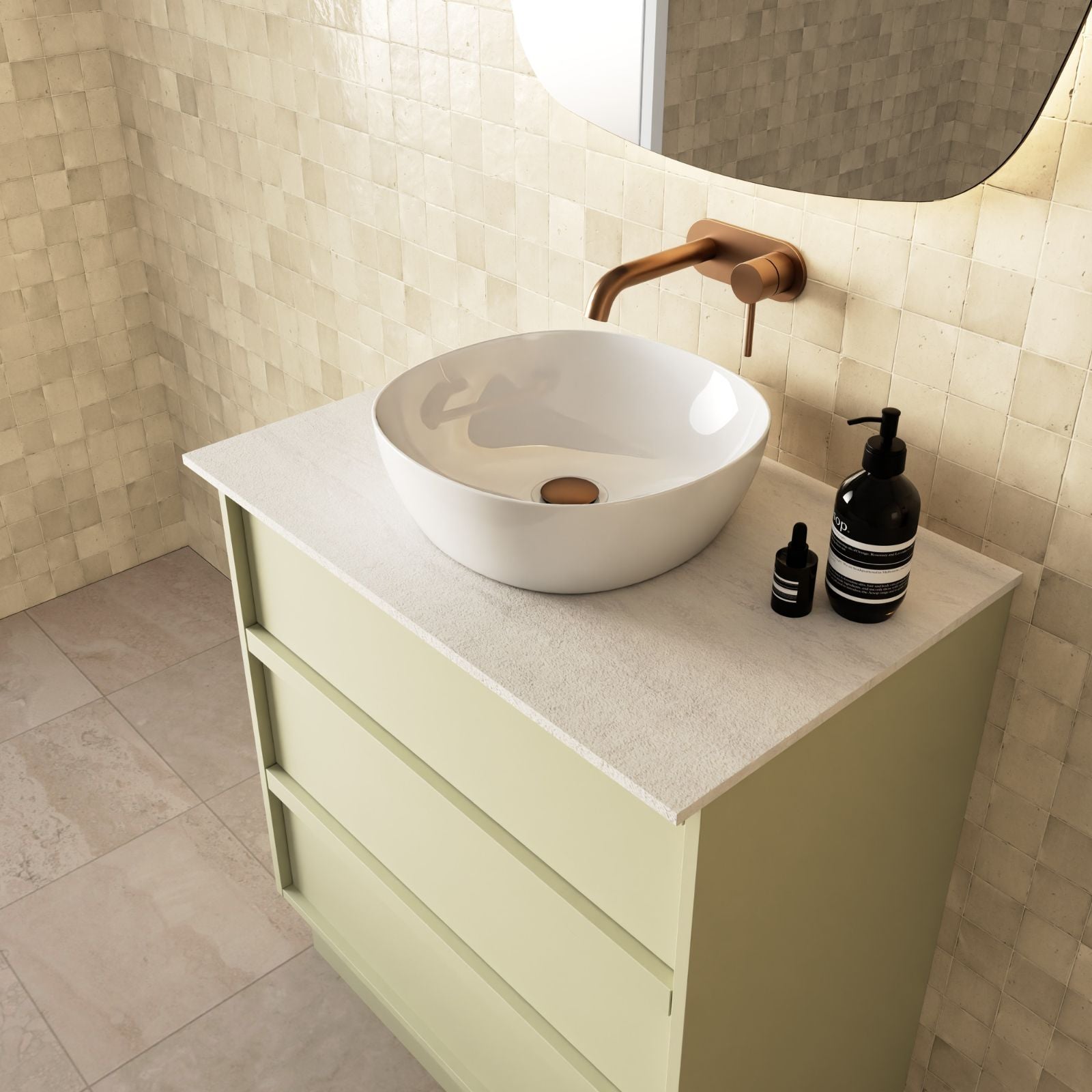 Lifestyle Marquis Marlo Floor Standing Vanity with Kickboard and Symphony Top MARLO2-FS-ST - The Blue Space