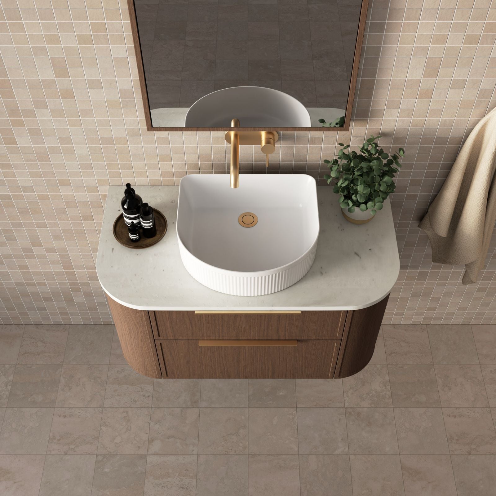 Marquis Reef Wall Hung Vanity with Symphony Top REEF2-WH-ST - The Blue Space