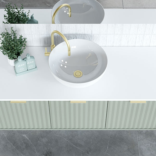 Marquis Wall Hung Vanity in Topiary - Online at The Blue Space