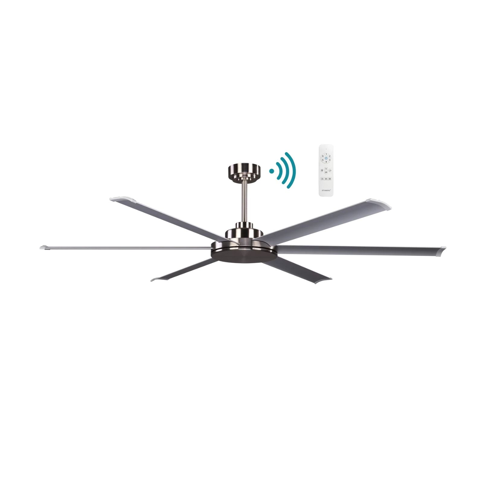 Martec Albatross II 1650mm DC Ceiling Fan Brushed Nickel MDCAB160B-KIT - The Blue Space