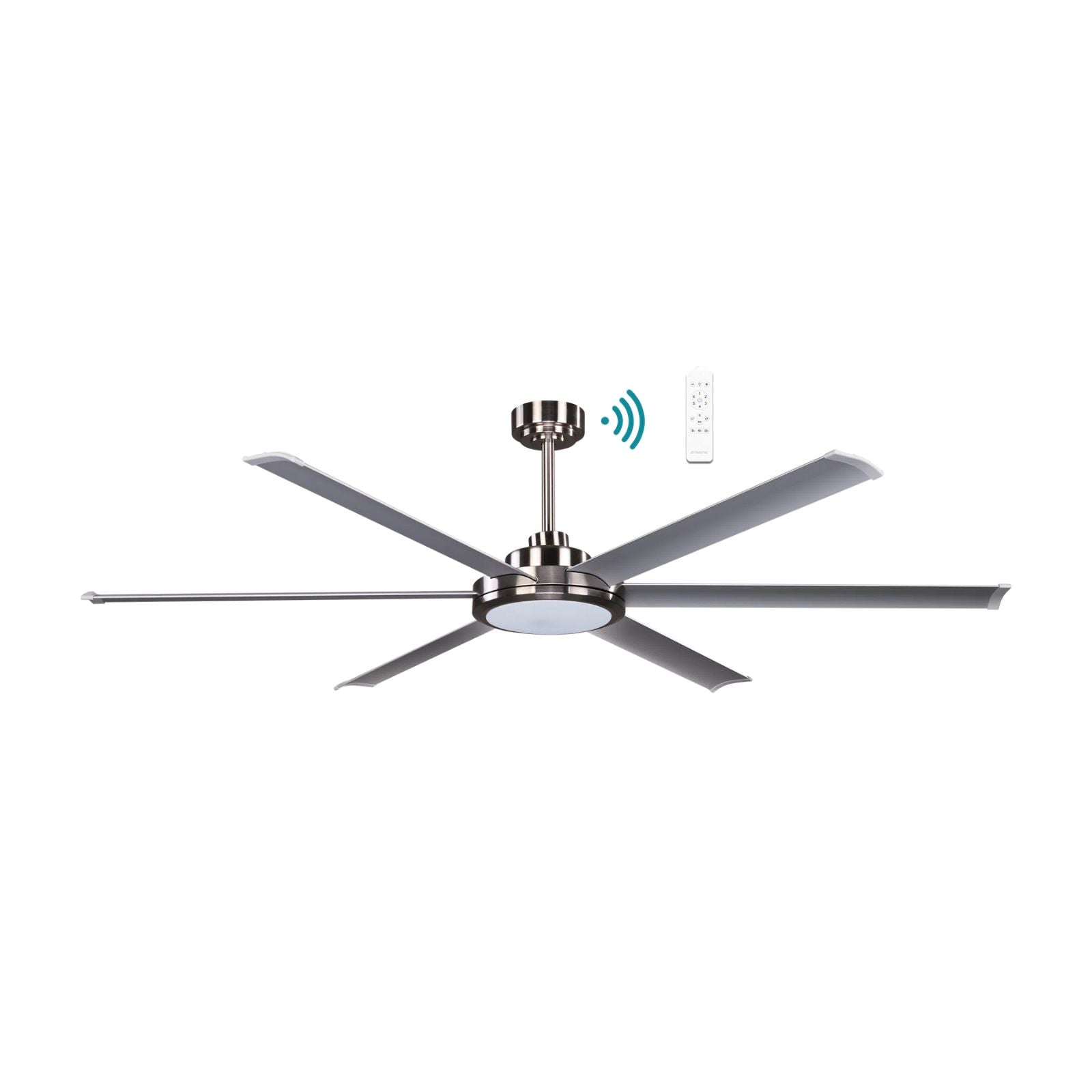 Martec Albatross II 1650mm DC Ceiling Fan with Light Brushed Nickel MDCAB160B-KITB - The Blue Space