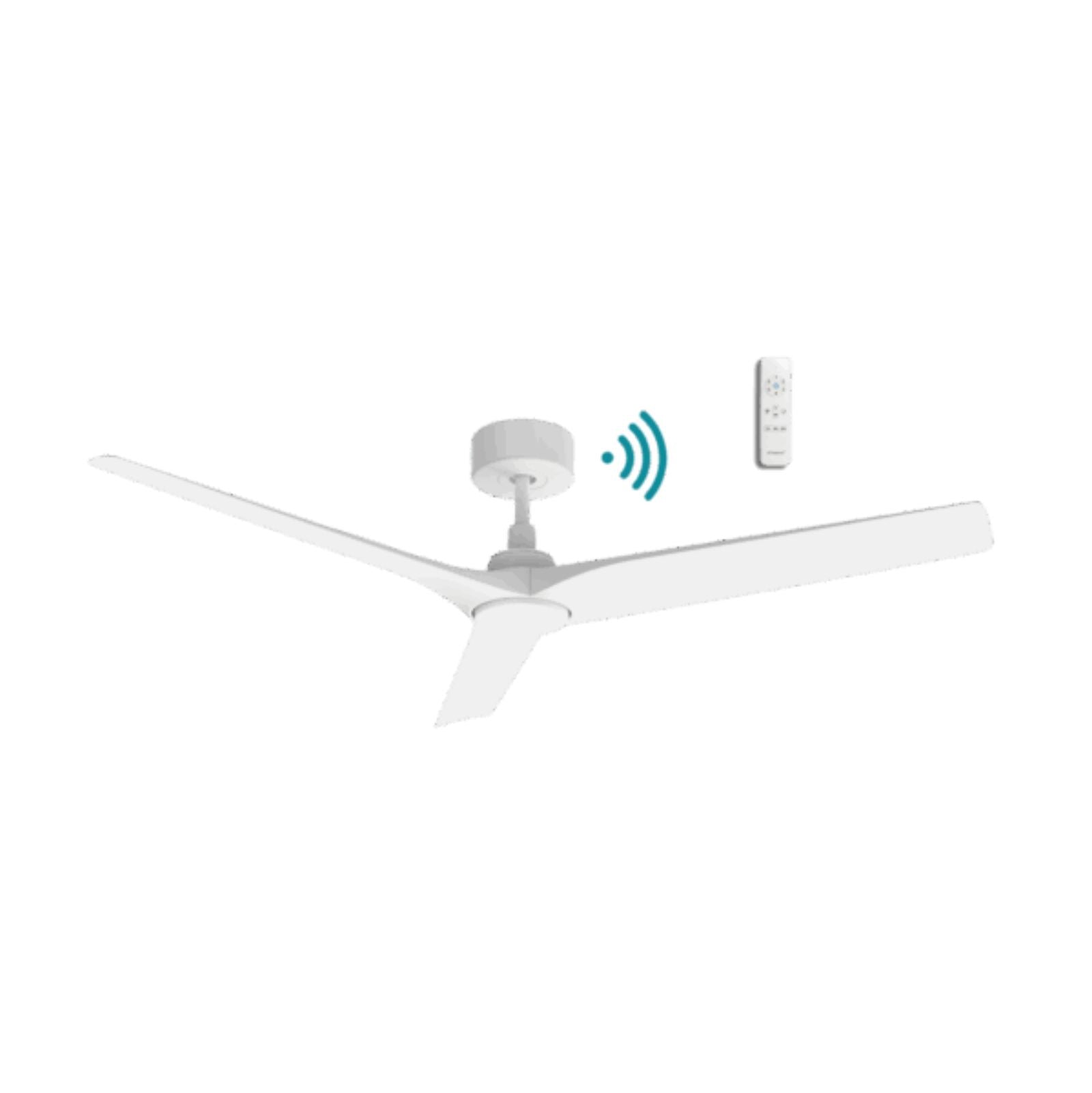 Martec Cordoba 1320mm DC Ceiling Fan with WIFI Matte White MCDC133W - The Blue Space