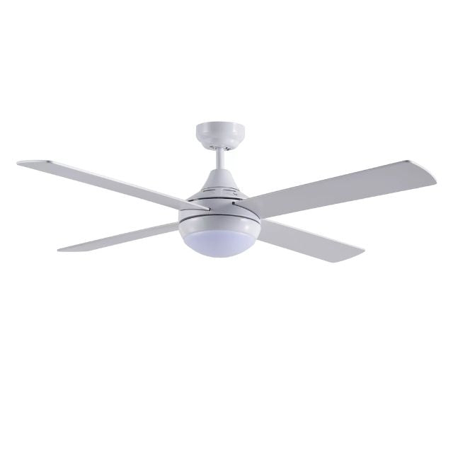 Martec Link 1220mm 4 Blade Ceiling Fan with 15w LED Light White FSL1243W - The Blue Space