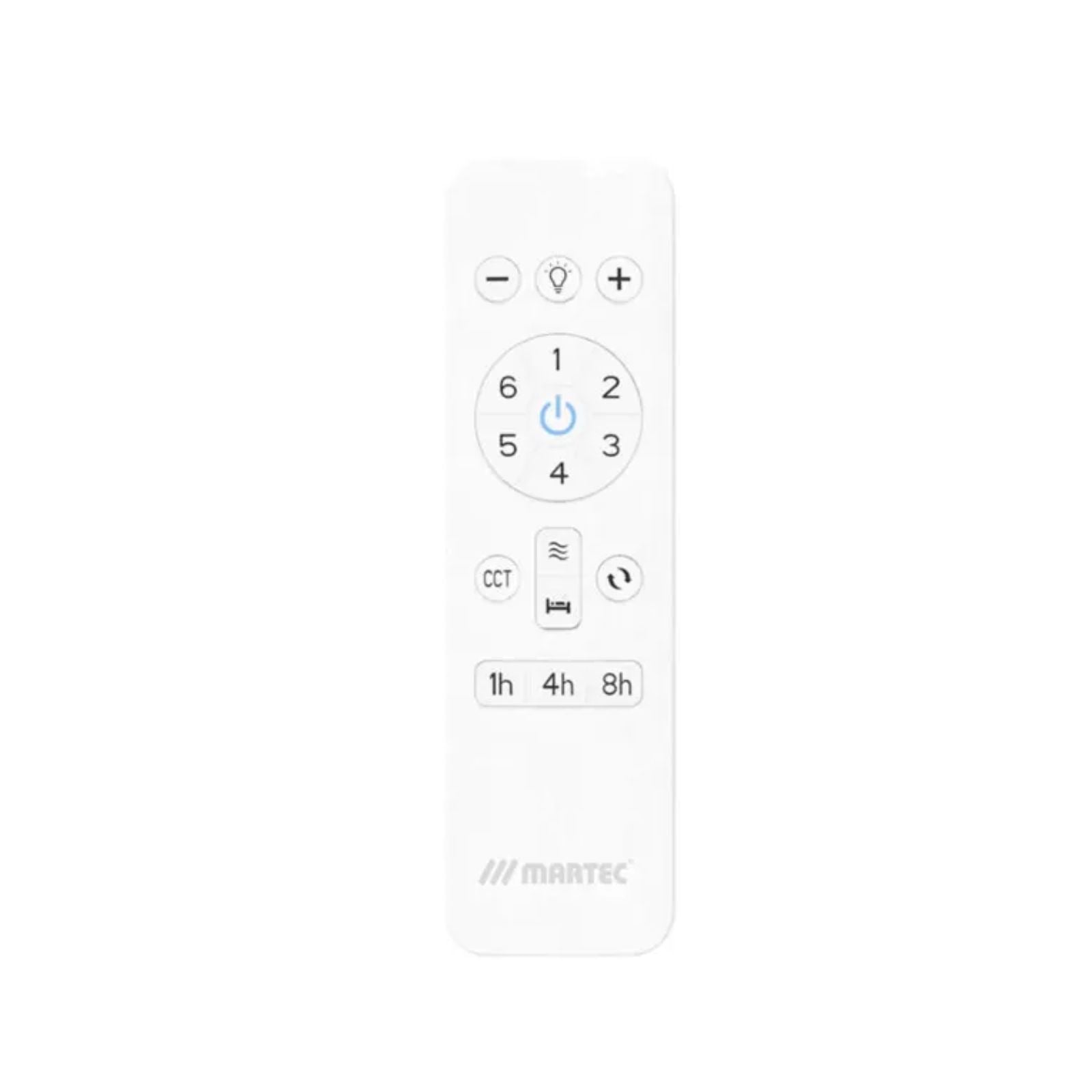 Remote Martec Quantum 1320mm DC Ceiling Fan Matte White MQDC134WR - The Blue Space